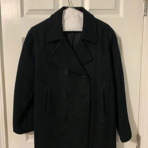 Navy Wool Pea Coat